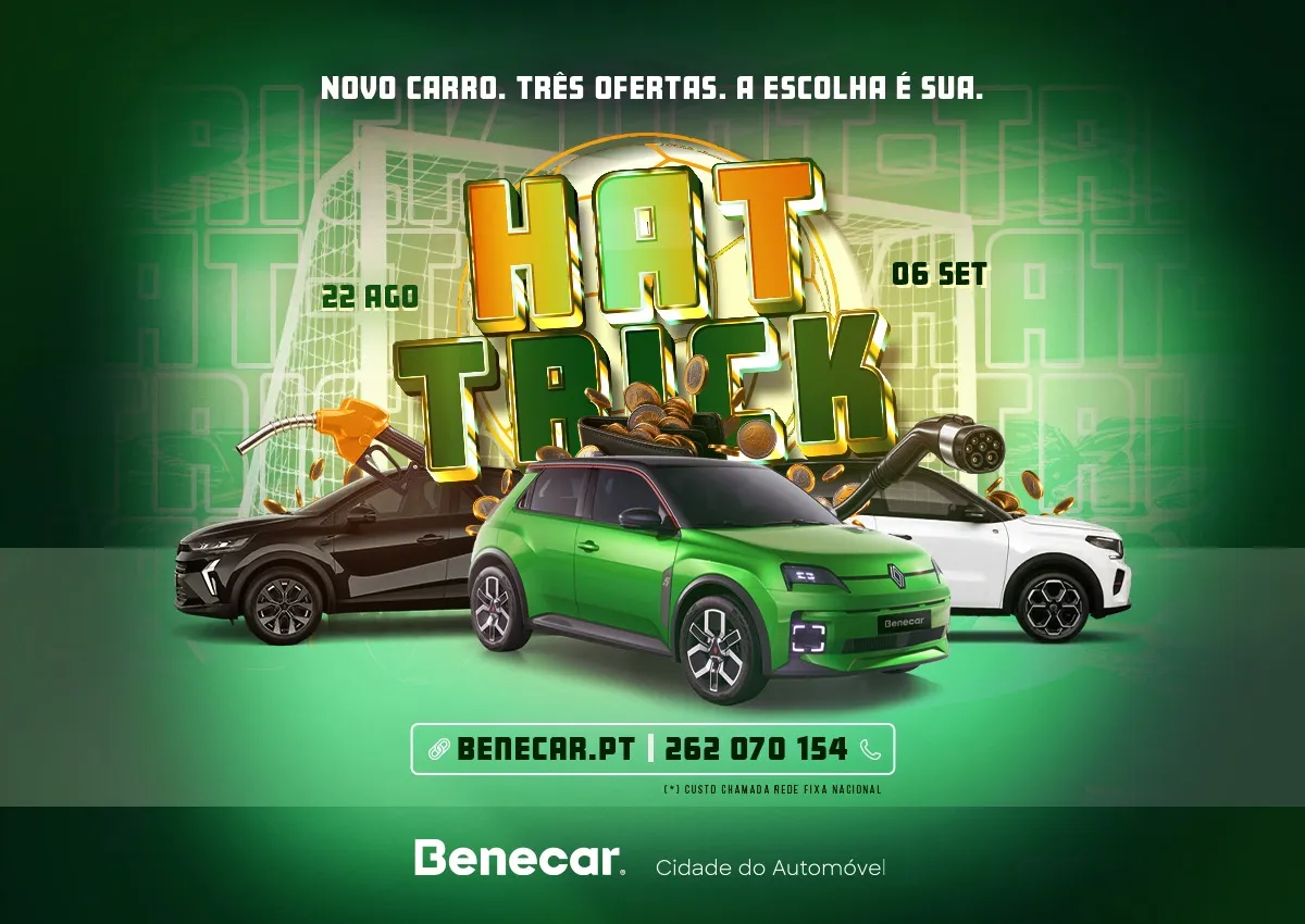 Hat-Trick Benecar: novo carro, três ofertas. A escolha é sua.