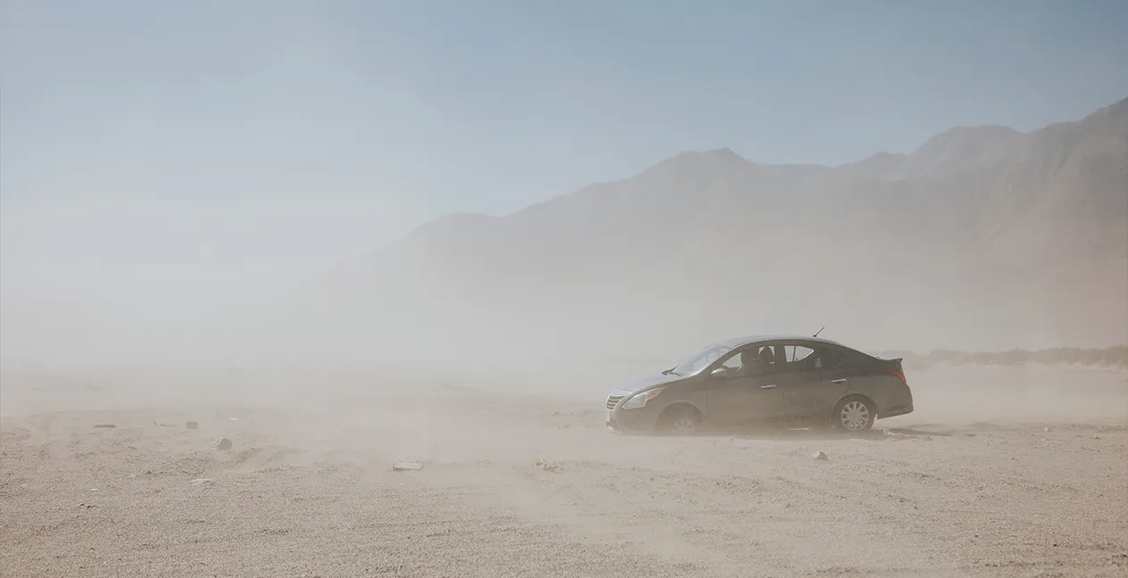 How to get a car stuck in the sand